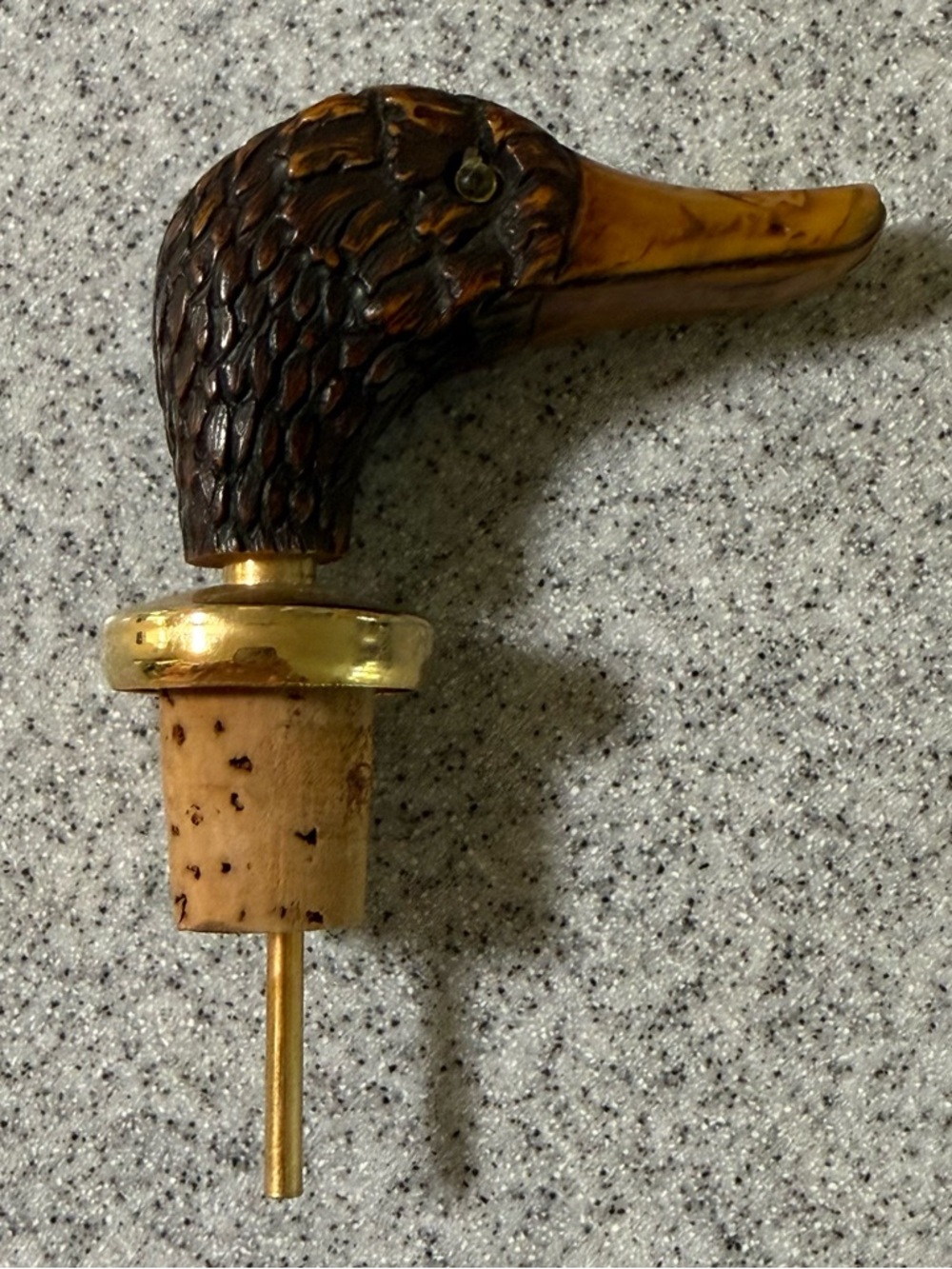 Vintage Comoy's of London Duck Head bottle stopper